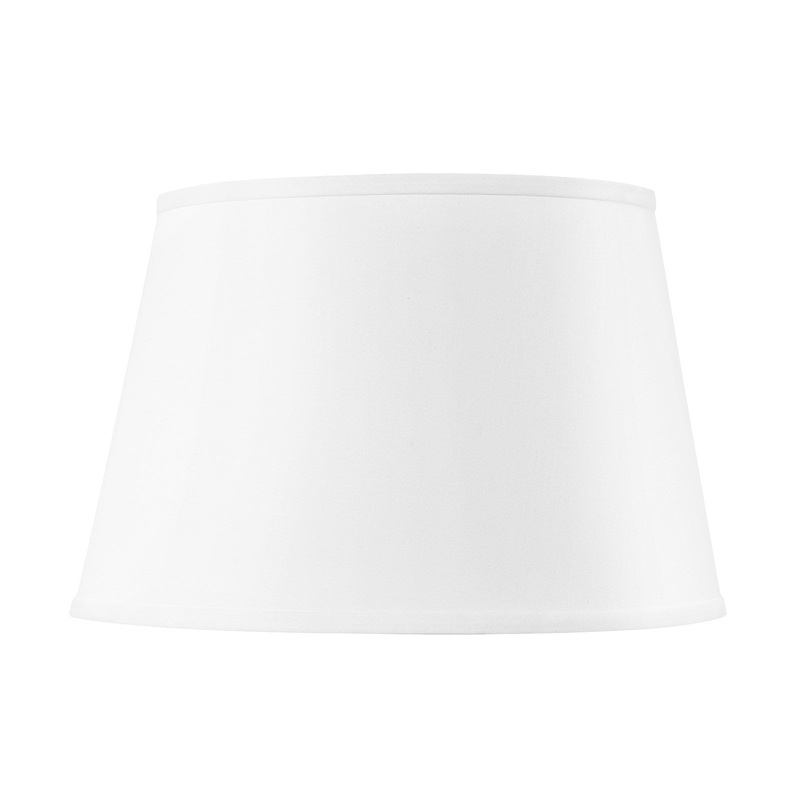 Villa & House - Shade 16-inch White Linen, with Gold - SHD-16-WHL-808