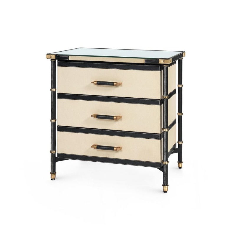 Villa & House - Toulon 3-Drawer Side Table - TOU-130-401