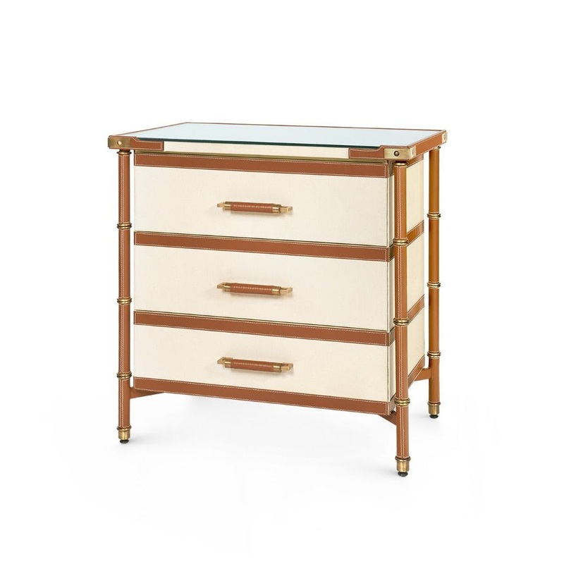 Villa & House - Toulon 3-Drawer Side Table - TOU-130-404