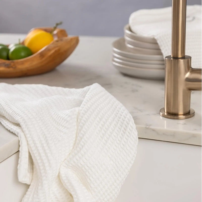 Blissful CleanBamboo Waffle Dish Towel Set