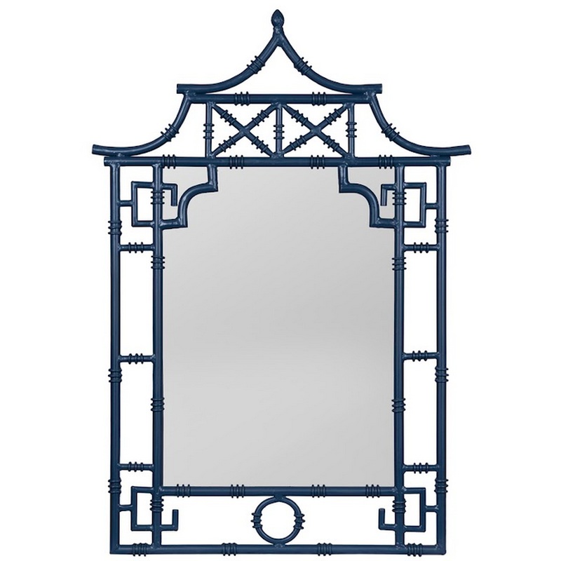 The Enchanted Home Navy Pagoda Mirror