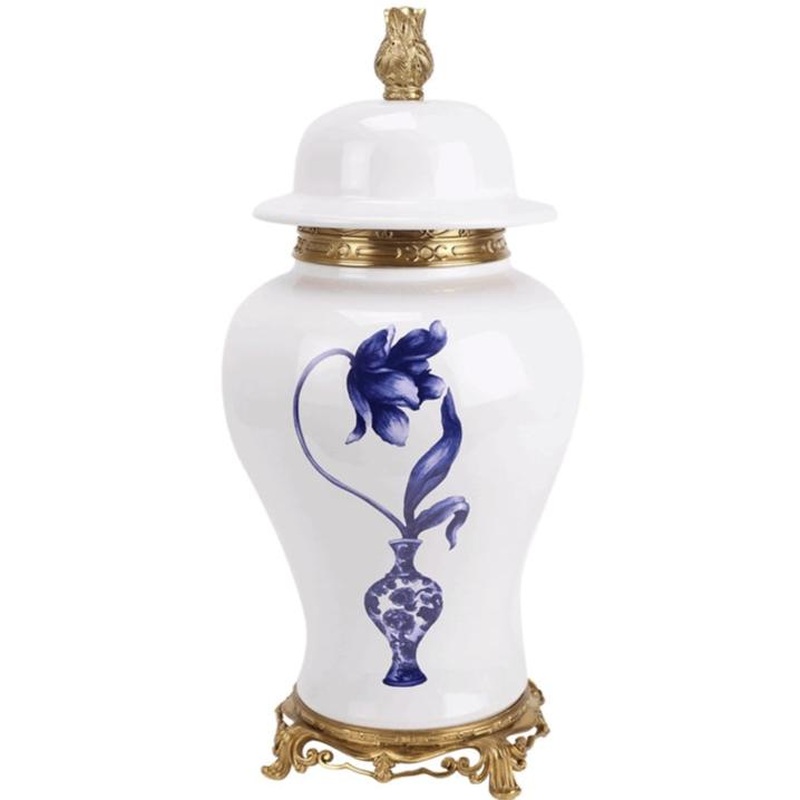 The Enchanted Home Tulip Ormolu Ginger Jar