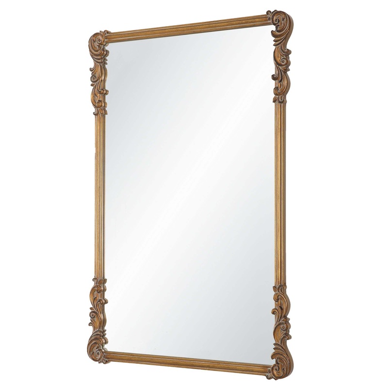 Antique Decor Market Mirror Gold