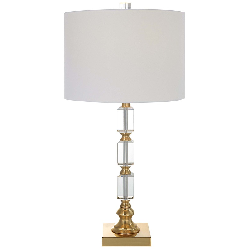 Decor Market Table Lamp Brass Plated Finish
