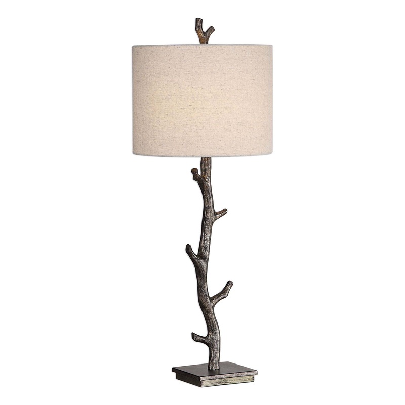 Decor Market Table Lamp Dark Bronze With Silver Undertones