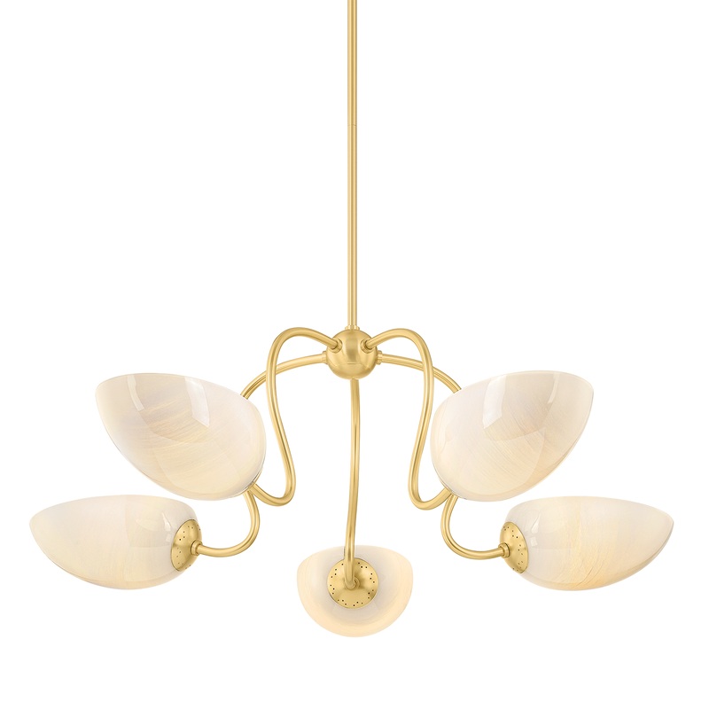 Mitzi Lighting Reva Chandelier - Aged Brass - H1064805-AGB