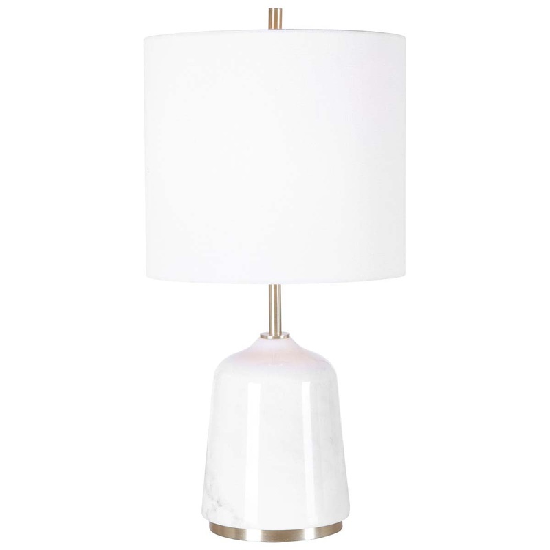 Uttermost Eloise White Marble Table Lamp