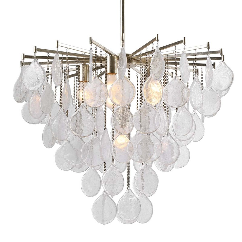 Uttermost Goccia 6 Light Tear Drop Glass Pendant