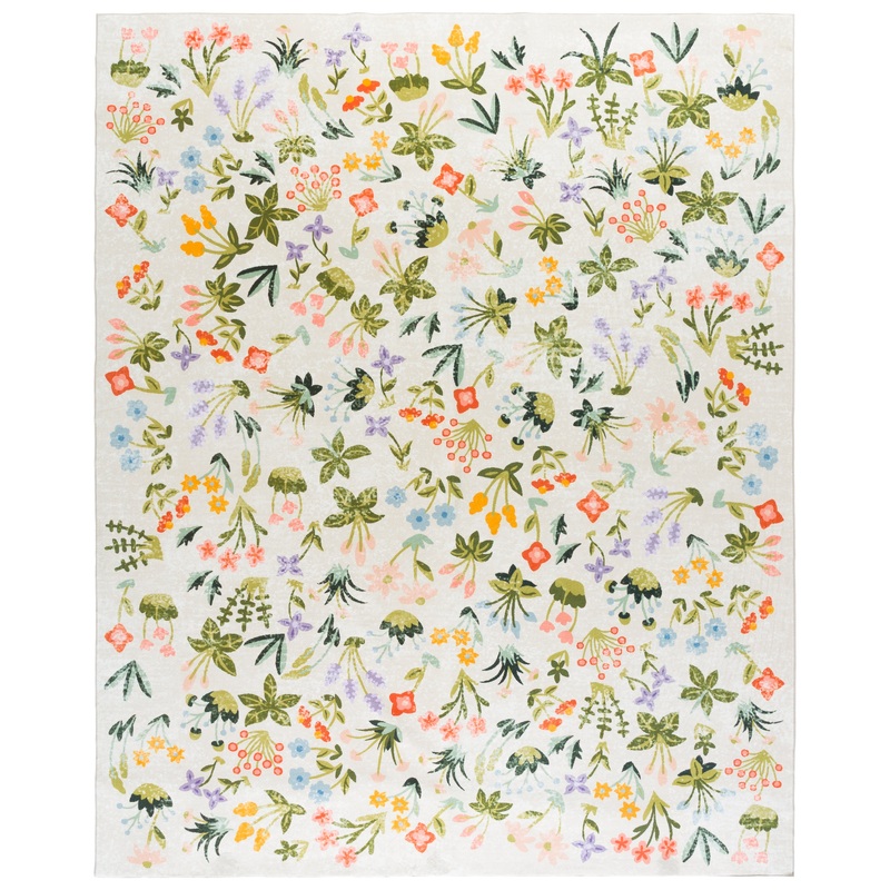 Martha Stewart Floral Machine Washable 186 Rug, MSRW186