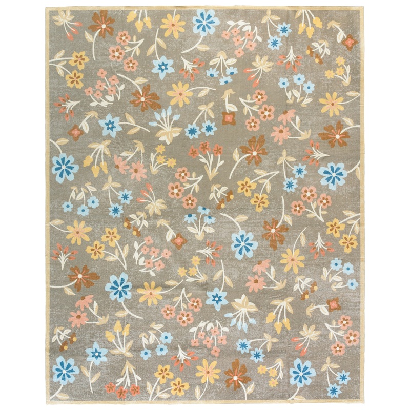 Martha Stewart Floral Machine Washable 187 Rug, MSRW187