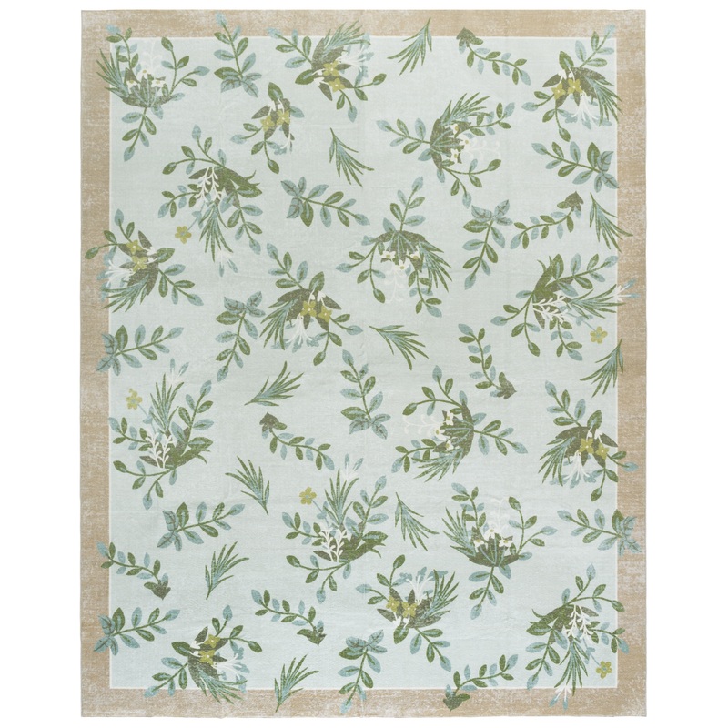 Martha Stewart Floral Machine Washable 193 Rug, MSRW193