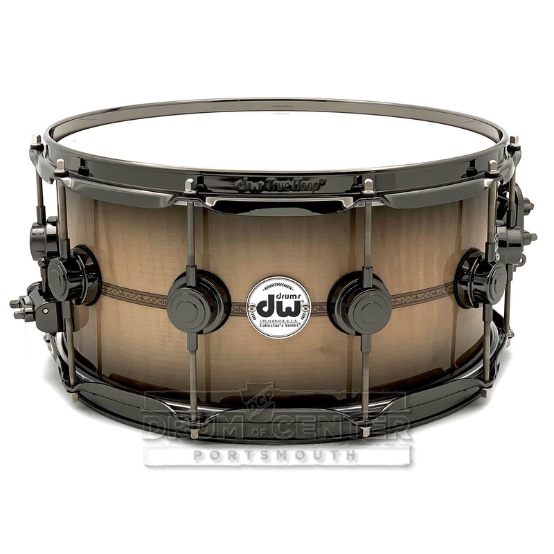 DW Collectors SSC Maple Snare Drum 14x6.5 Inlaid Figured Sycamore w/FREE Bag!