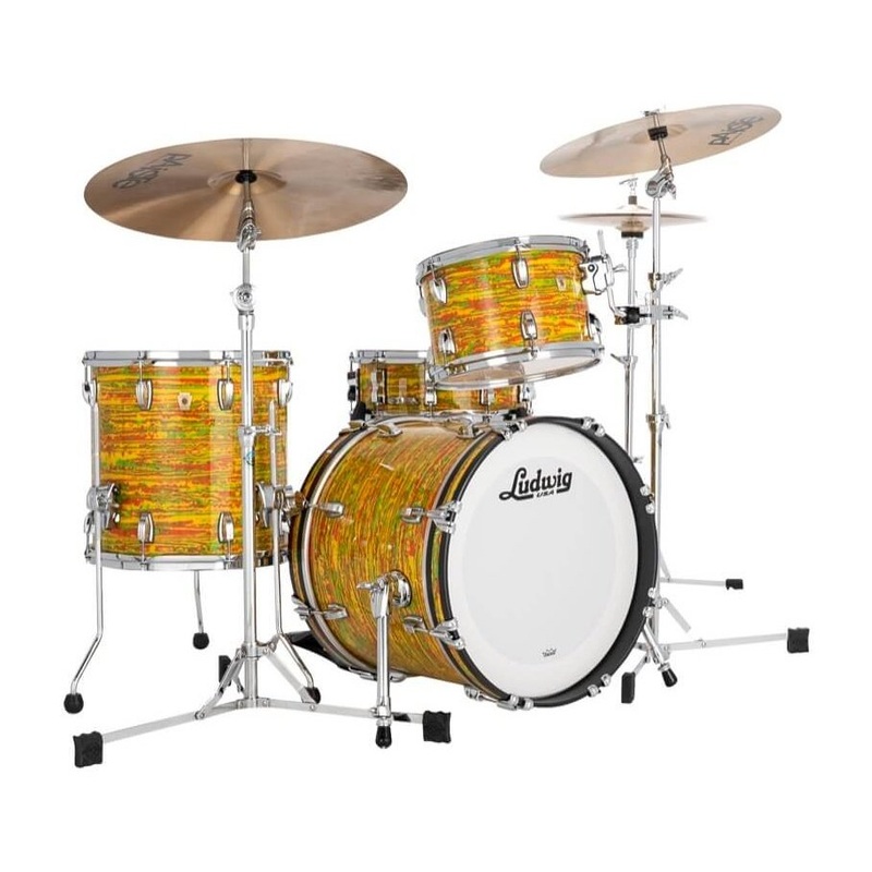 Ludwig Classic Maple 3pc Jazz Drum Set Citrus Mod