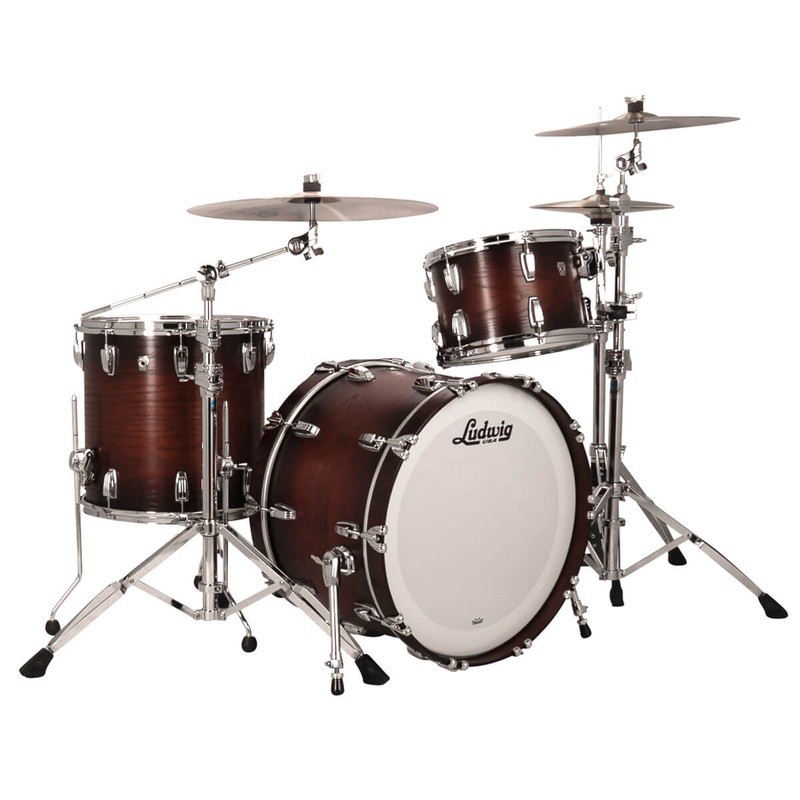 Ludwig Classic Oak 3pc Drum Set Brown Burst 22/13/16