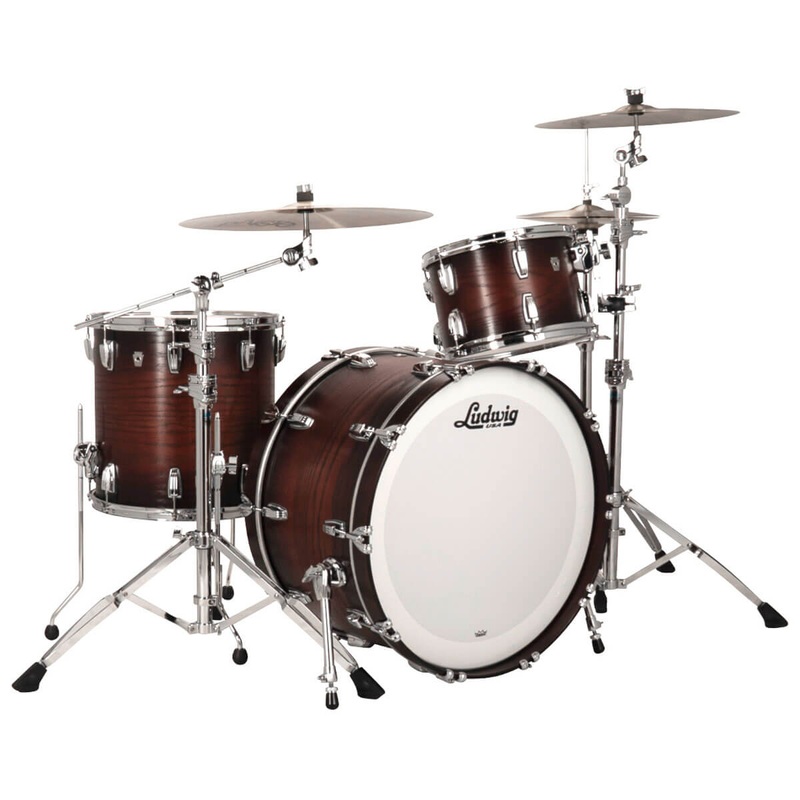 Ludwig Classic Oak 3pc Drum Set Brown Burst 24/13/16