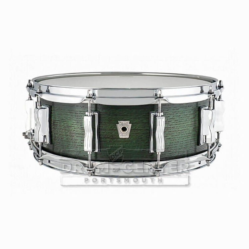 Ludwig Classic Oak Snare Drum 14x5 Green Burst