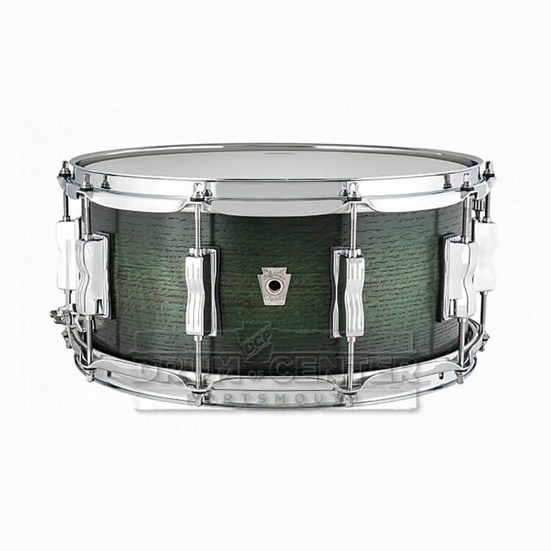 Ludwig Classic Oak Snare Drum 14x6.5 Green Burst