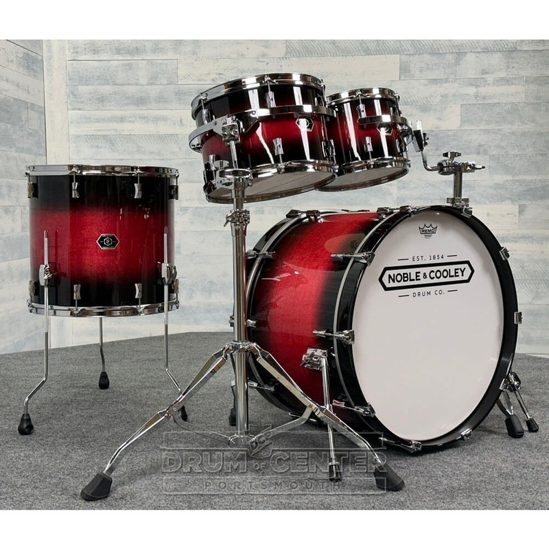 Noble & Cooley Horizon 4pc Drum Set Black Cherry Burst Gloss