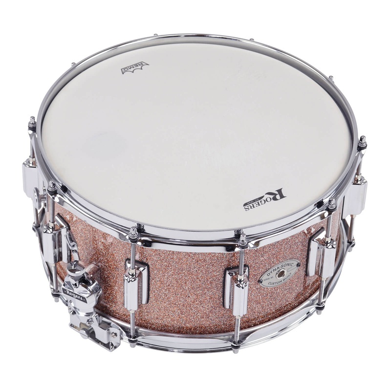 Rogers Dyna-Sonic Snare Drum 14x6.5 Champagne Sparkle Lacquer