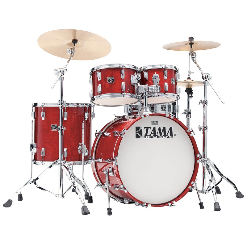 Tama 50th Anniversary Superstar Reissue 4pc Drum Set Cherry Wine