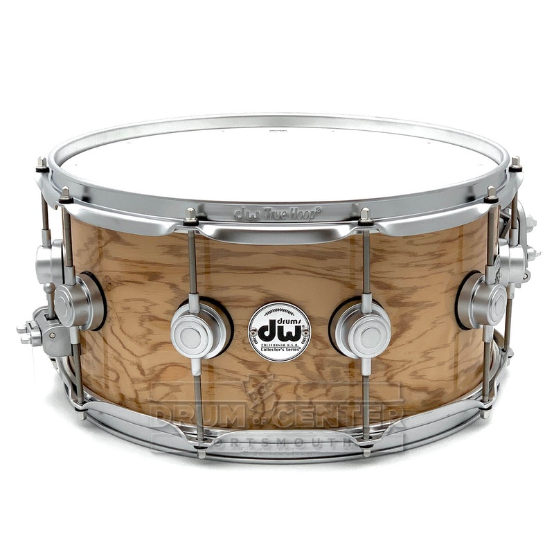 DW Collectors SSC Maple Snare Drum 14x6.5 Exotic Olive Ash Burl