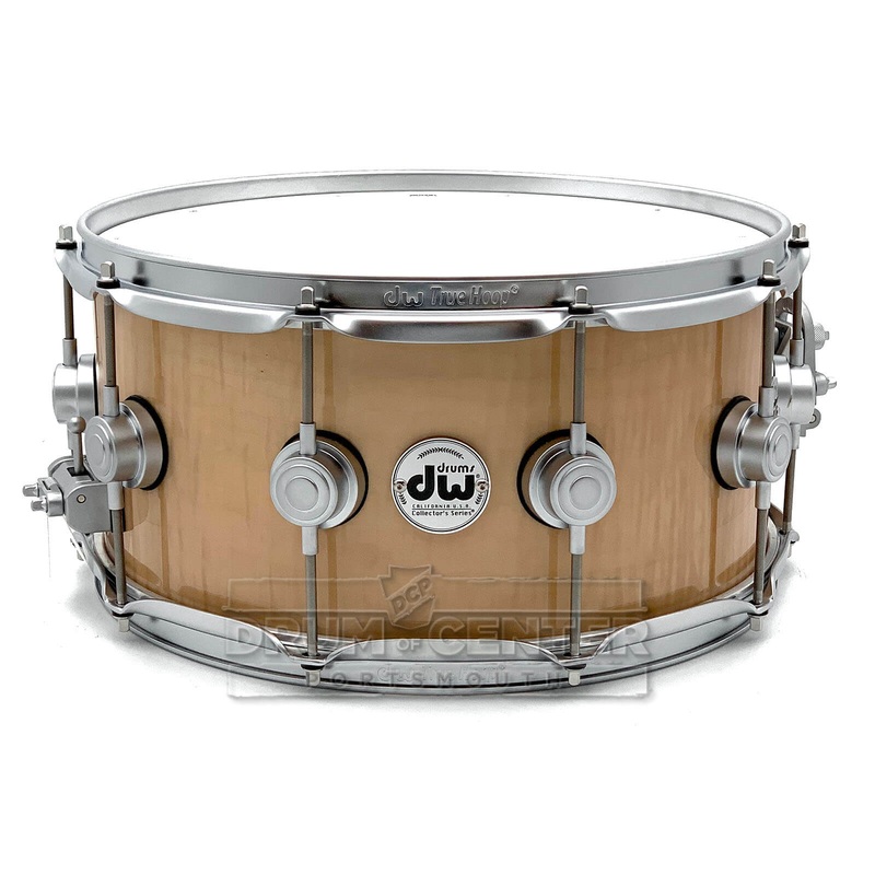 DW Collectors VLT 333 Maple Snare Drum 14x6.5 Exotic Curly Maple