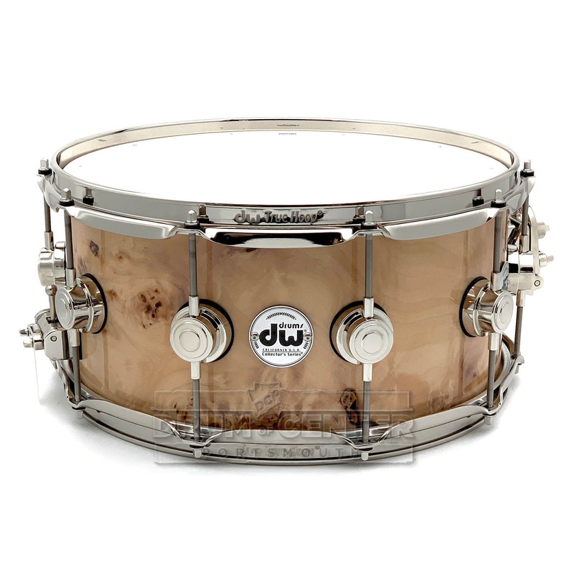 DW Collectors VLT 333 Maple Snare Drum 14x6.5 Exotic Mapa Burl w/Nickel Hardware