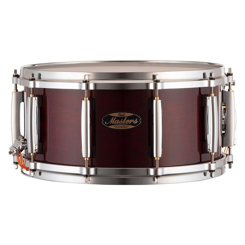 Pearl Masters Maple/Gum Snare Drum 14x6.5 Wine Red