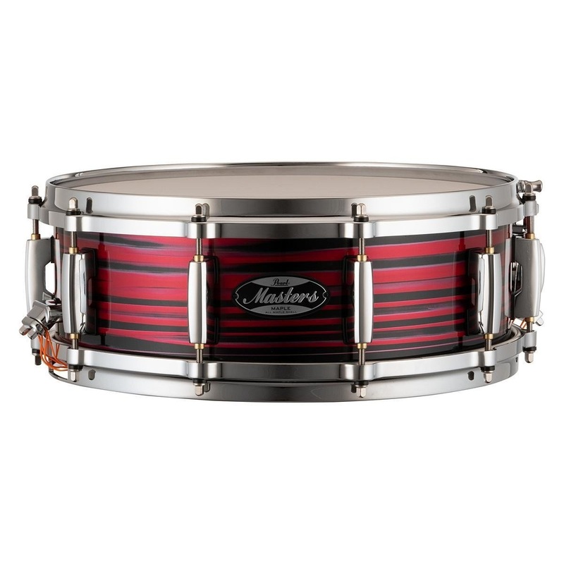 Pearl Masters Maple MM6 Snare Drum 14x5 Red Oyster Swirl
