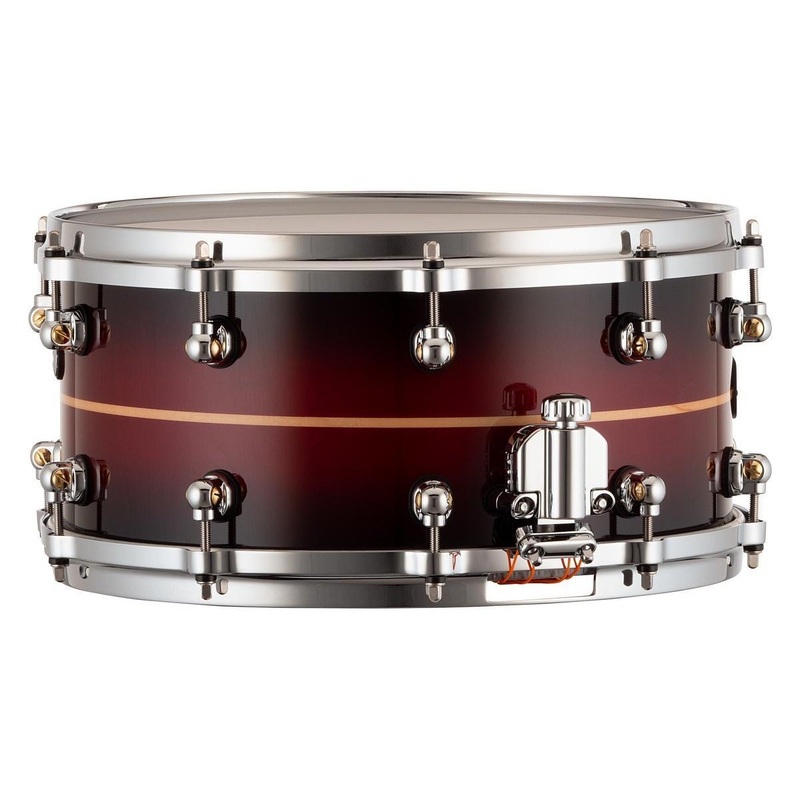 Pearl Reference One Snare Drum 14x6.5 Red Burst Stripe