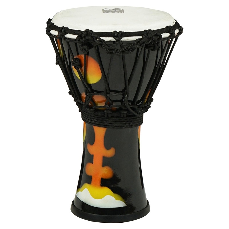 Toca Freestyle Rope-Tuned Djembe w/Goatskin Head 7" Orange Magma