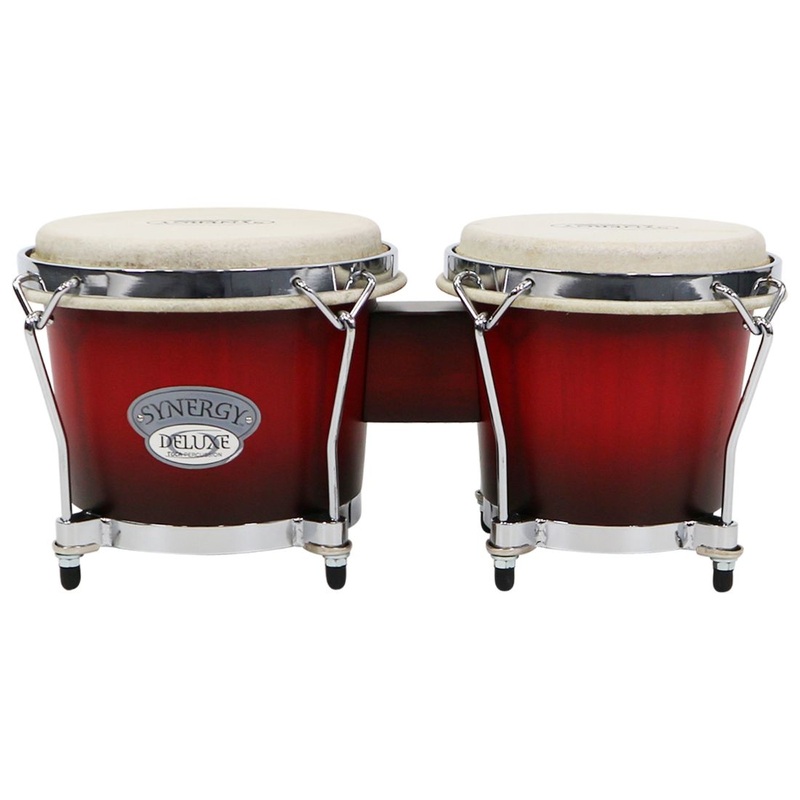 Toca Synergy Deluxe Bongos Matte Wine Burst