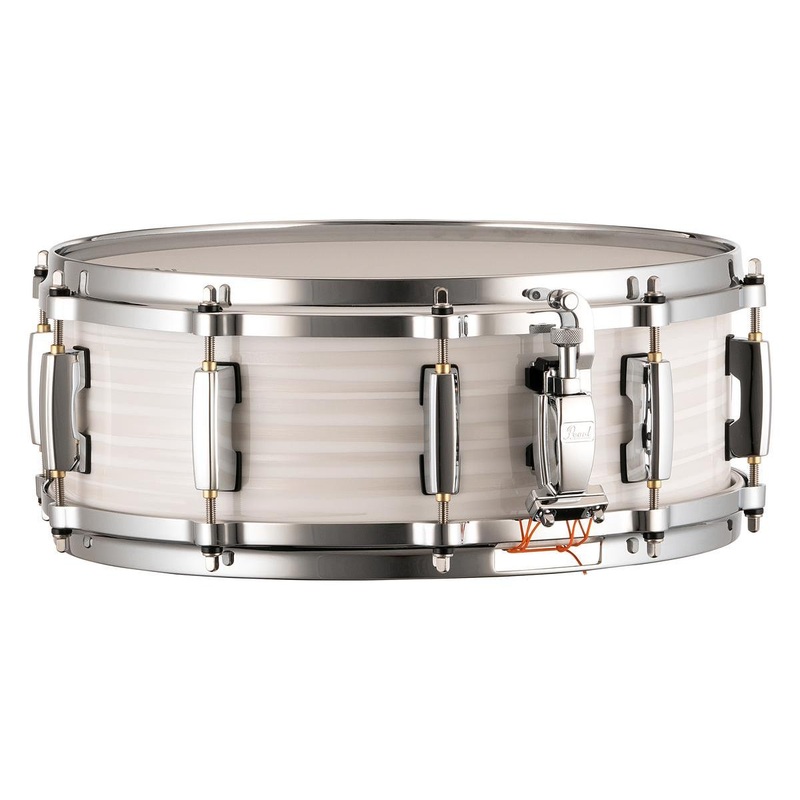 Pearl Masters Maple/Gum Snare Drum 14x5 White Ice Swirl