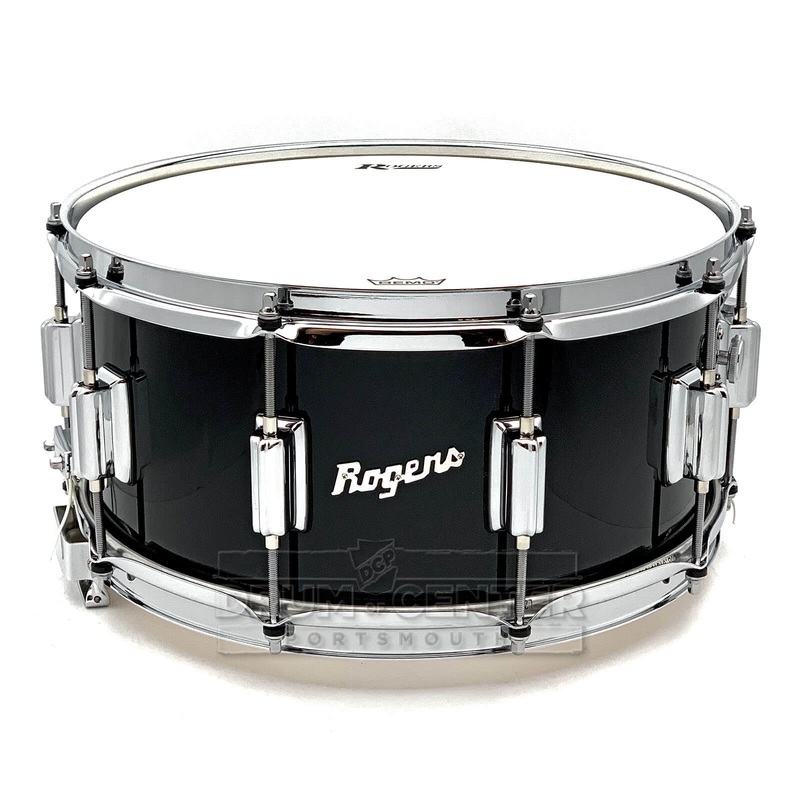 Rogers Dyna-Sonic Snare Drum 14x6.5 Black Lacquer