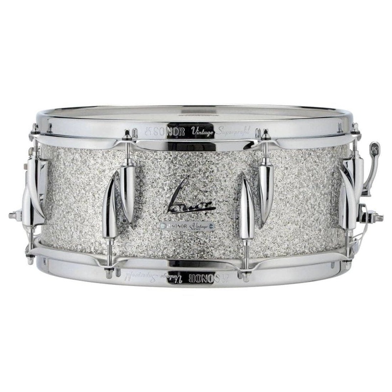 Sonor Vintage Snare Drum 14x5.75 Vintage Silver Glitter