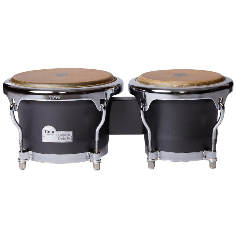 Toca Custom Deluxe Wood Bongos Matte Grey