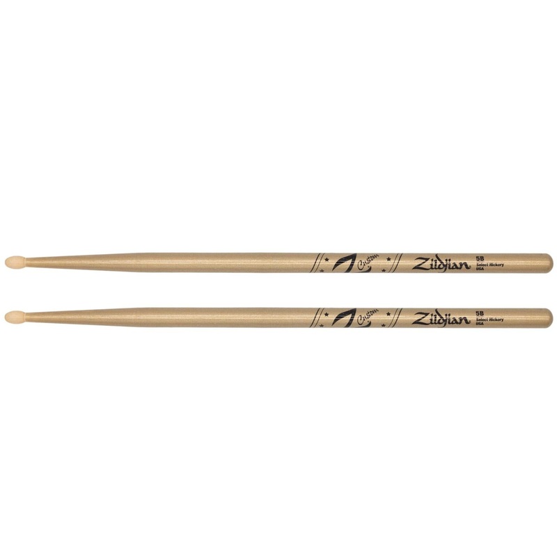 Zildjian Z Custom Limited Edition Drum Sticks 5B Gold Chroma, Wood Tip