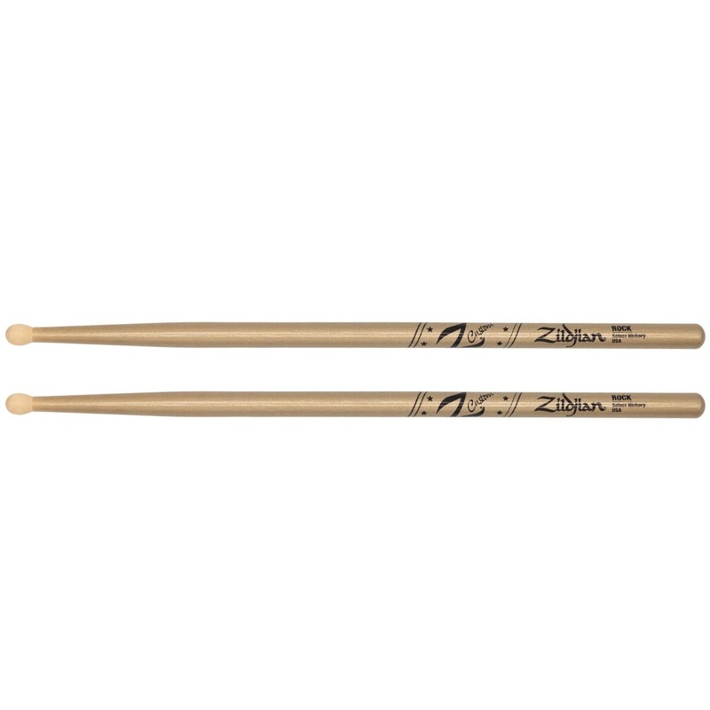 Zildjian Z Custom Limited Edition Drum Sticks ROCK Gold Chroma, Wood Tip