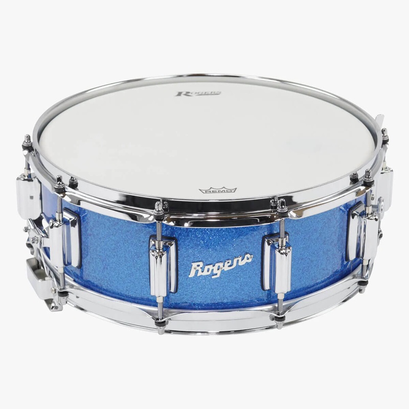 Rogers Dyna-Sonic Snare Drum 14x5 Blue Sparkle