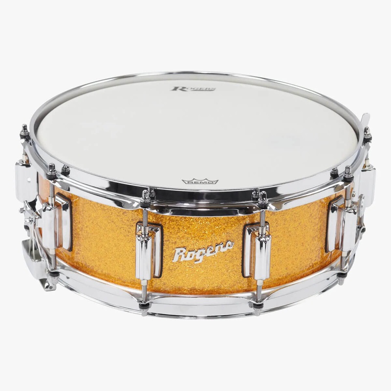 Rogers Dyna-Sonic Snare Drum 14x5 Gold Sparkle
