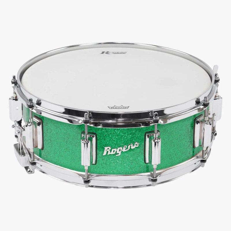 Rogers Dyna-Sonic Snare Drum 14x5 Green Sparkle