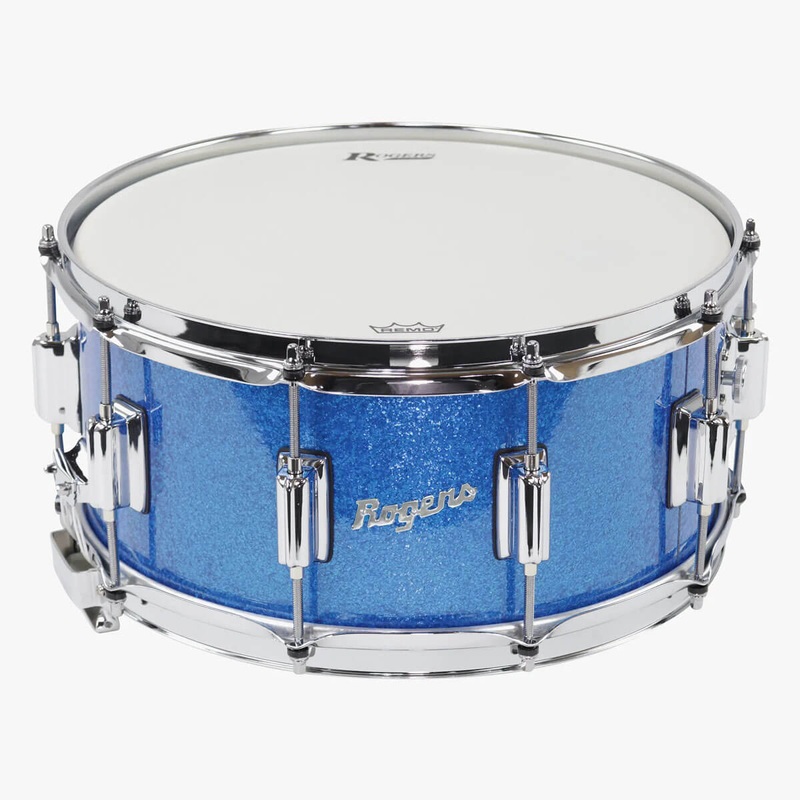 Rogers Dyna-Sonic Snare Drum 14x6.5 Blue Sparkle