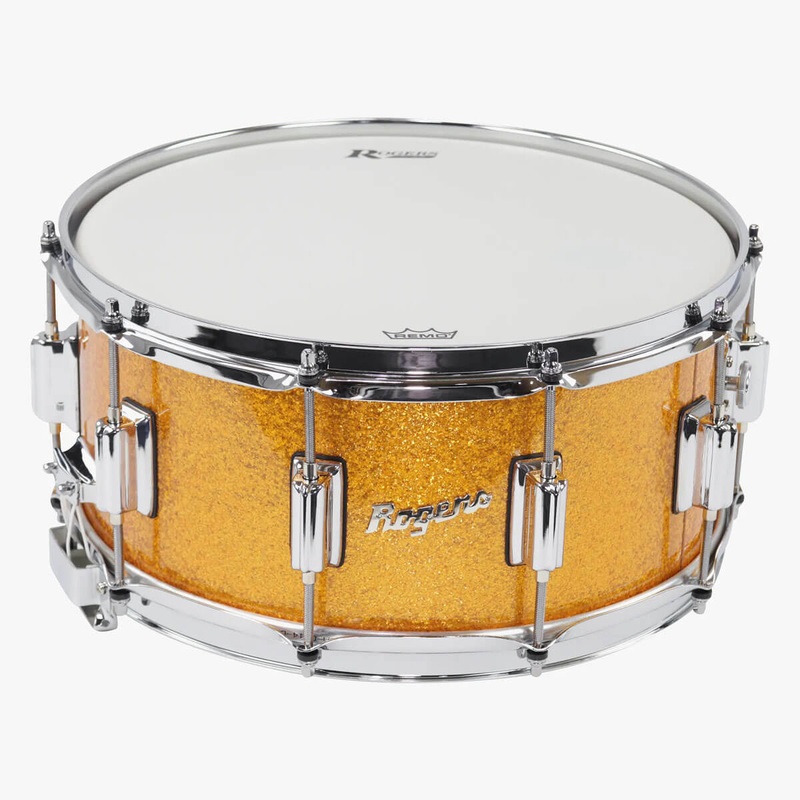 Rogers Dyna-Sonic Snare Drum 14x6.5 Gold Sparkle