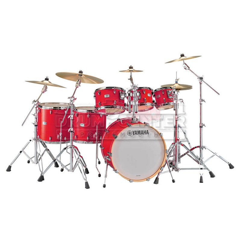 Yamaha Tour Custom Maple 6pc Drum Set Candy Apple Satin