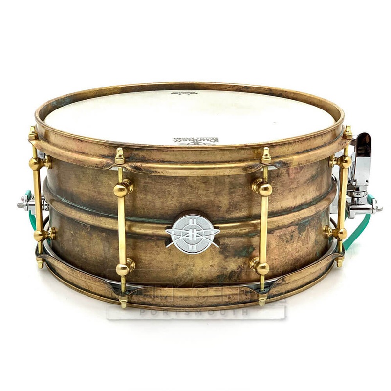 Dunnett Classic 2N Antique Triple Brass Snare Drum 14x6.5 "Nixkson"