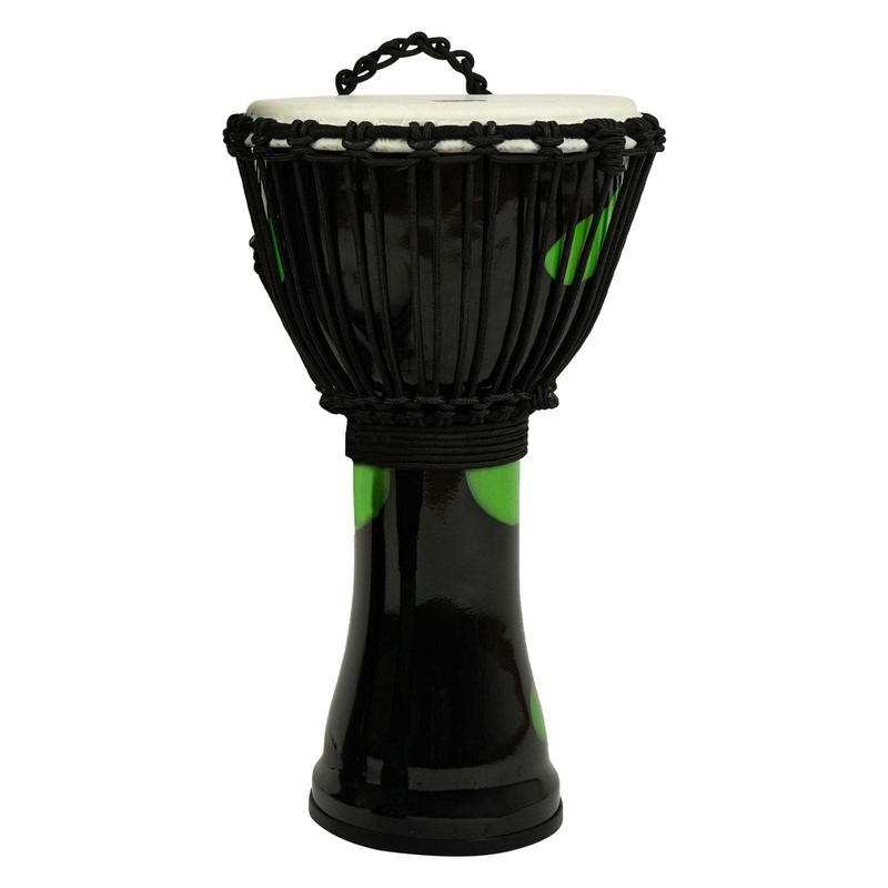 Toca Freestyle Rope-Tuned Djembe w/Goatskin Head 10" Green Magma