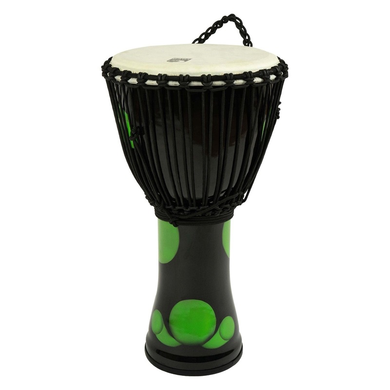 Toca Freestyle Rope-Tuned Djembe w/Goatskin Head 12" Green Magma