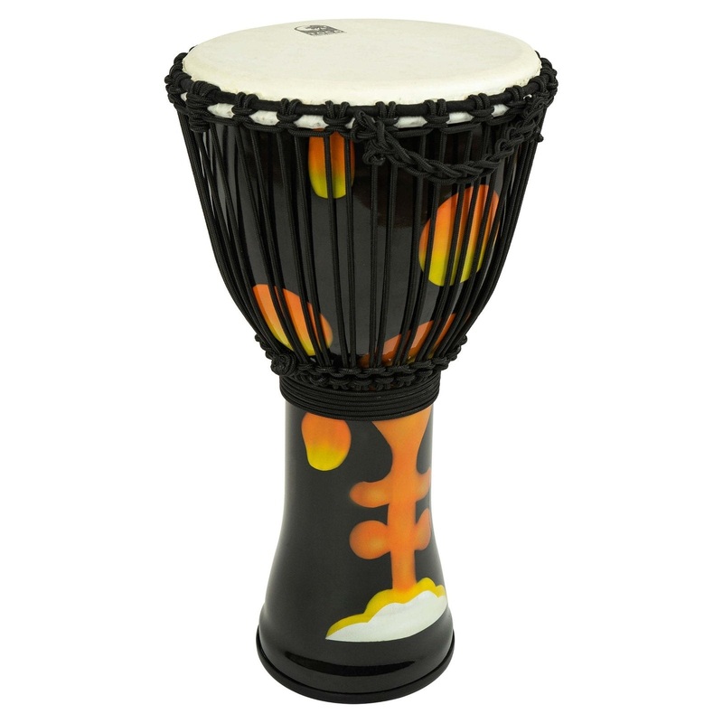 Toca Freestyle Rope-Tuned Djembe w/Goatskin Head 12" Orange Magma