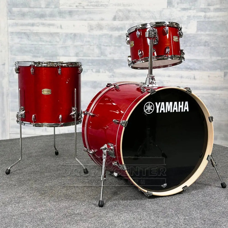 Yamaha Stage Custom Birch 3pc Drum Set 22/12/16 Cranberry Red