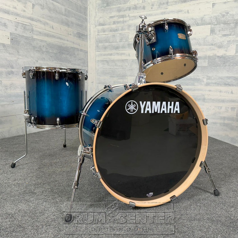 Yamaha Stage Custom Birch 3pc Drum Set 22/13/16 Deep Blue Sunburst